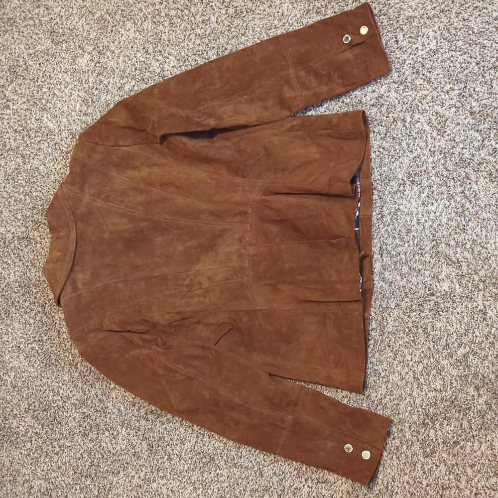 NWT Isaac Mizrahi Live Leather Jacket - Picture 3 of 5
